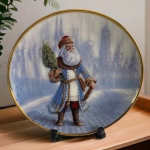 Duncan Royale Number 35 Russian Saint Nicholas Portraits of Santa Plate Signed